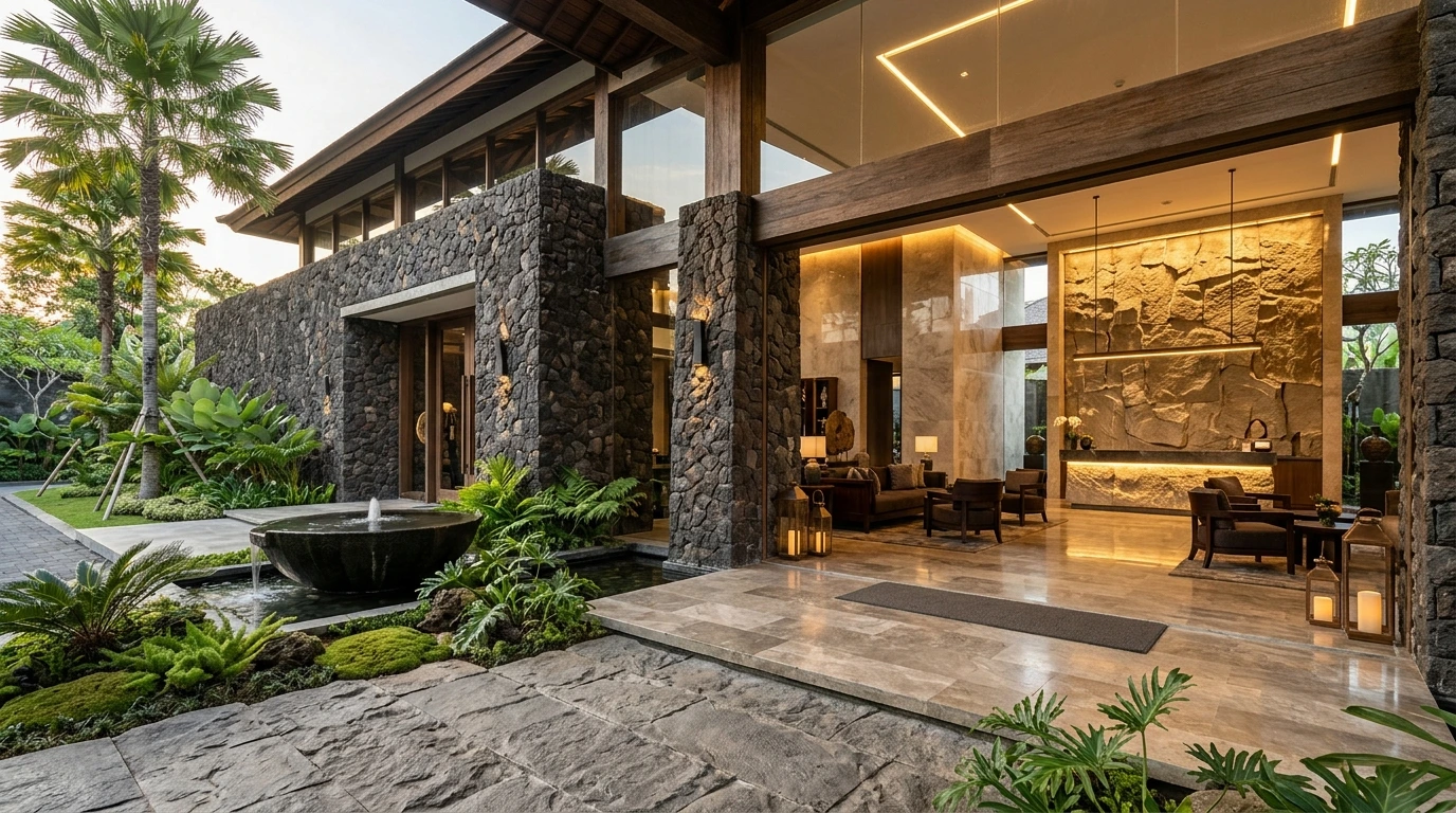 Natural stone hotel project