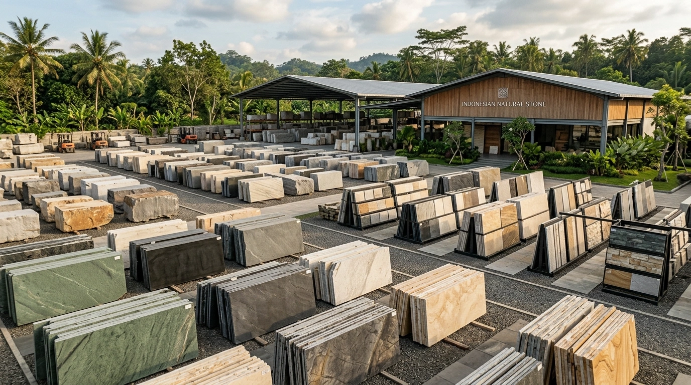 Indonesian natural stone supply for international projects
